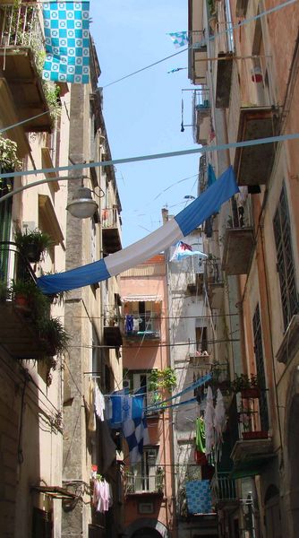 Napels - vlaggen voor Sforza Napoli
