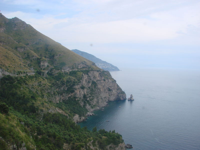 Sorrento - Amalfi kust vanuit de bus
