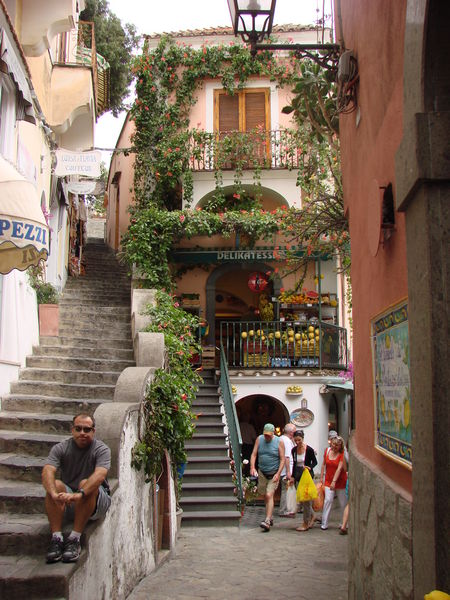 Straatje in Positano
