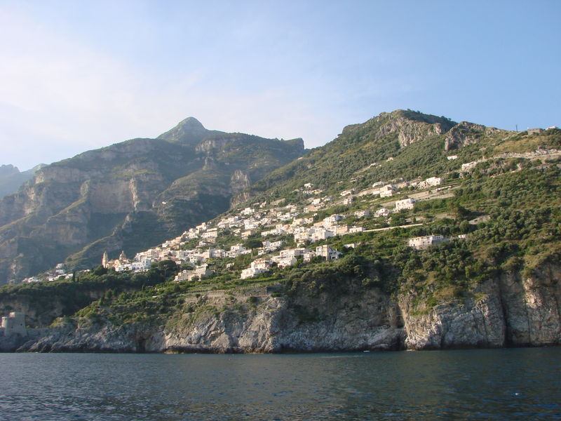 Amalfi/Sorrentokust vanaf de veerboot
