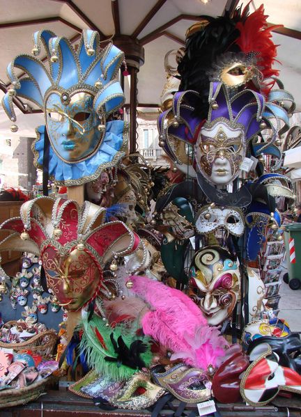 Venetiaanse maskers in Verona

