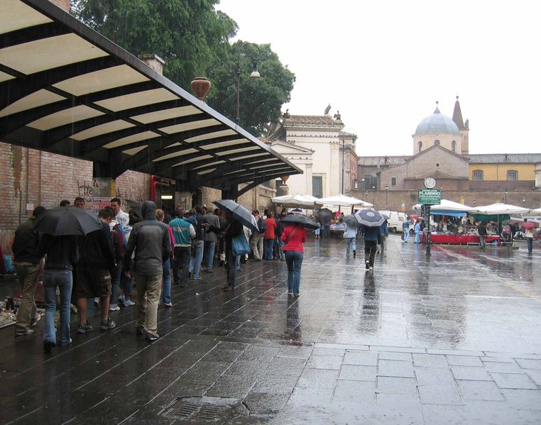 Regen in Rome
