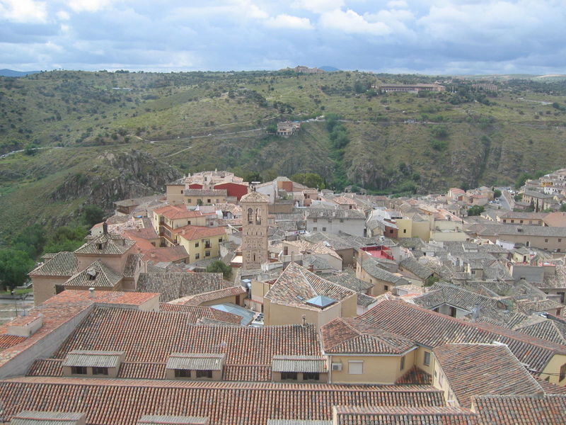 Toledo vanuit het Alcazar
