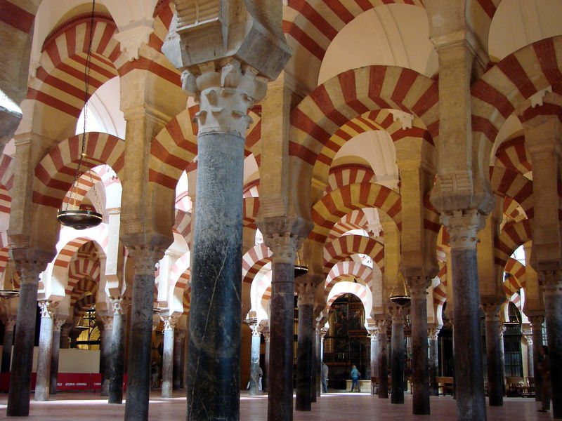 De 860 zuilen van de 'Mezquita'
