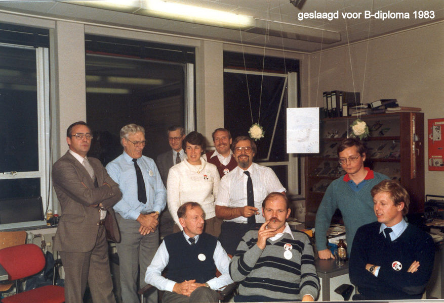 1983 Geslaagd voor B-diploma politie
 afd. Recherche Gempo. Zwijndrecht.

